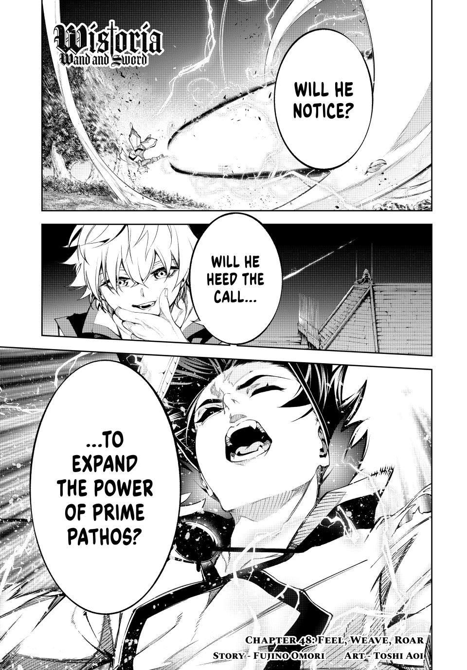 Tsue to Tsurugi no Wistoria Chap 48 - Next Chap 49