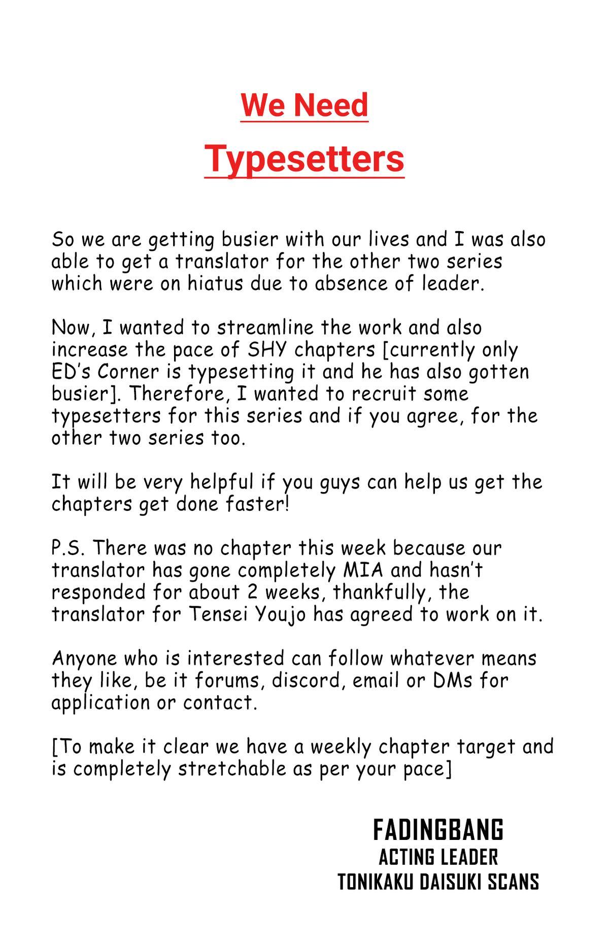 Shy Chap 117 - Next Chap 118