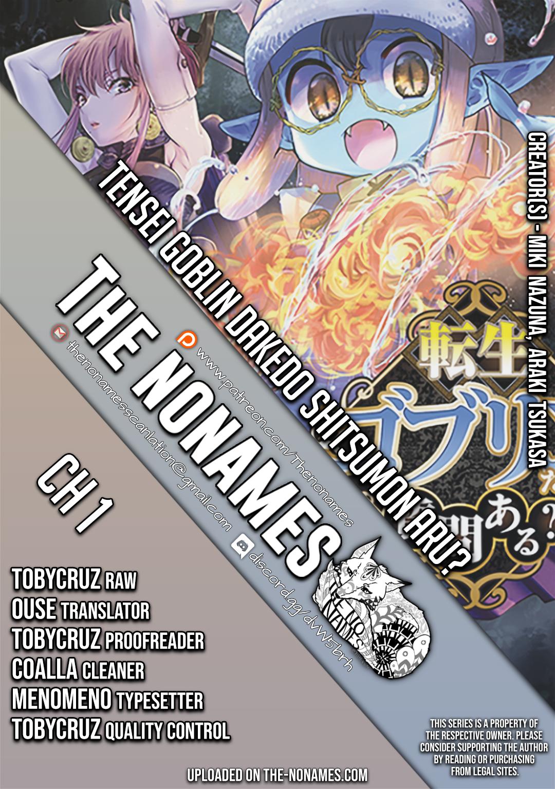 Tensei Goblin dakedo Shitsumon Aru? Chap 1 - Next Chap 2