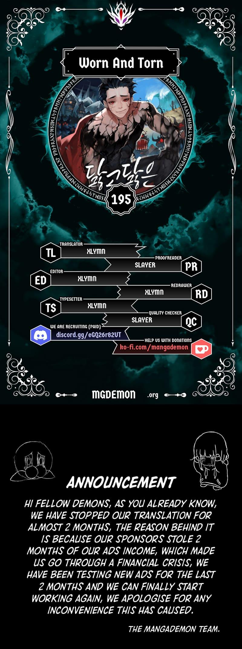 Worn and Torn Newbie Chap 195 - Next Chap 196