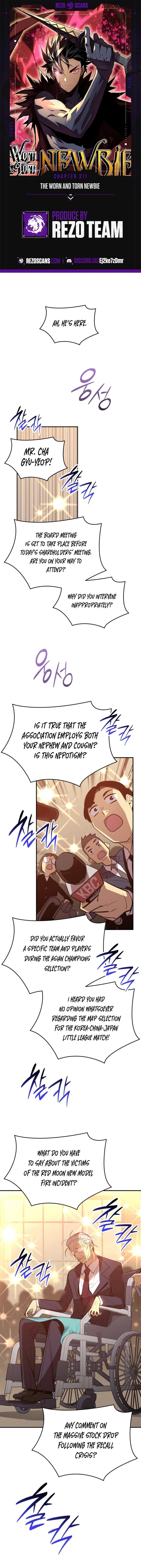 Worn and Torn Newbie Chap 211 - Next Chap 212