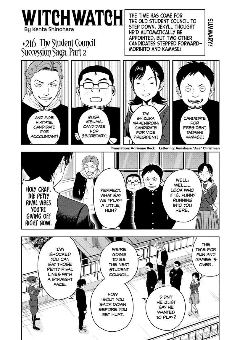 WITCH WATCH Chap 216 - Next Chap 217
