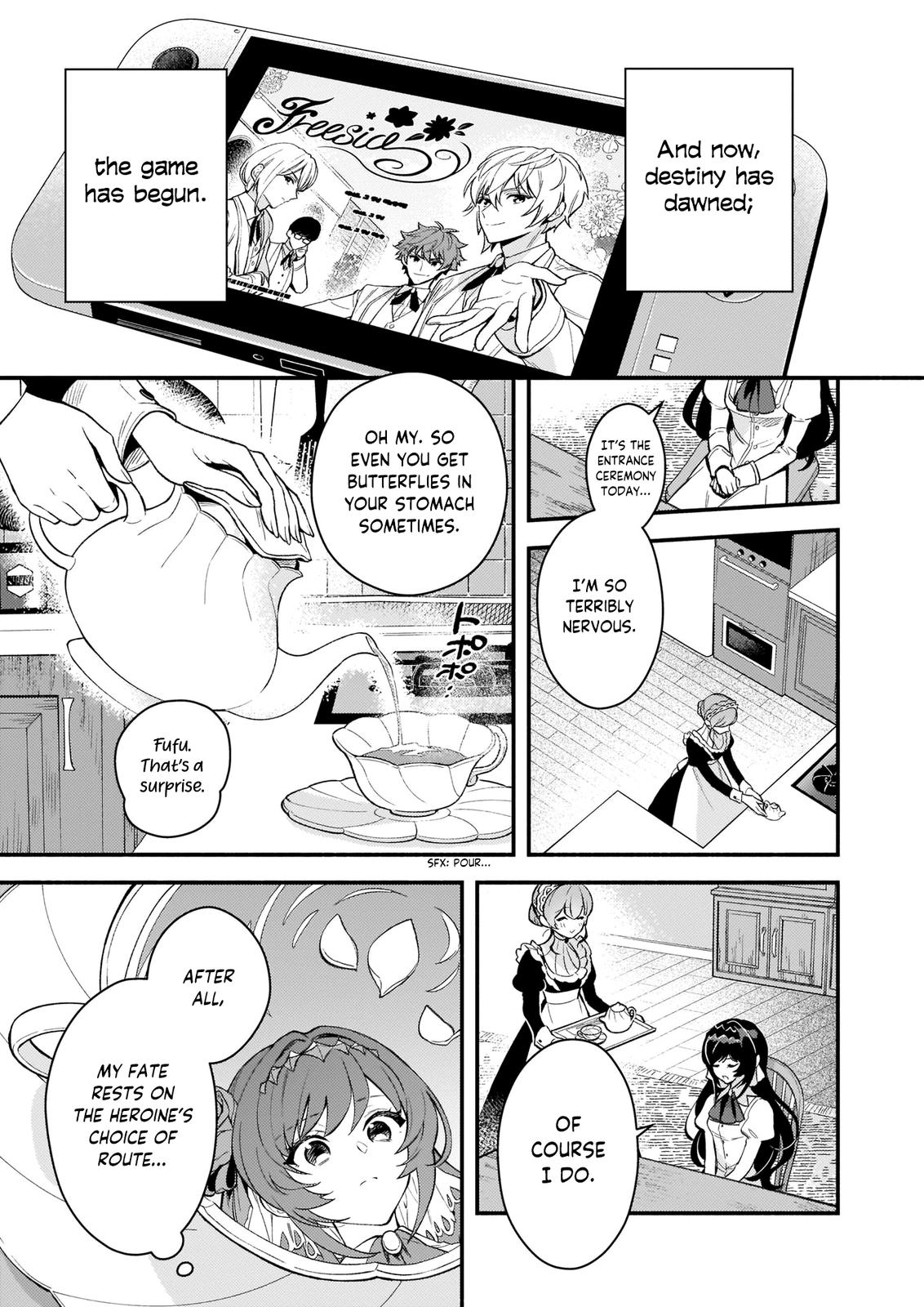 Akuyaku Reijou Route ga Nai nante, Dare ga Itta no? Chap 1 - Next Chap 2