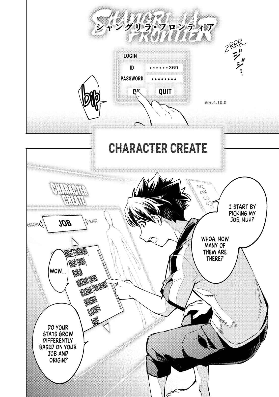 Shangri-La Frontier Chap 1 - Next Chap 2
