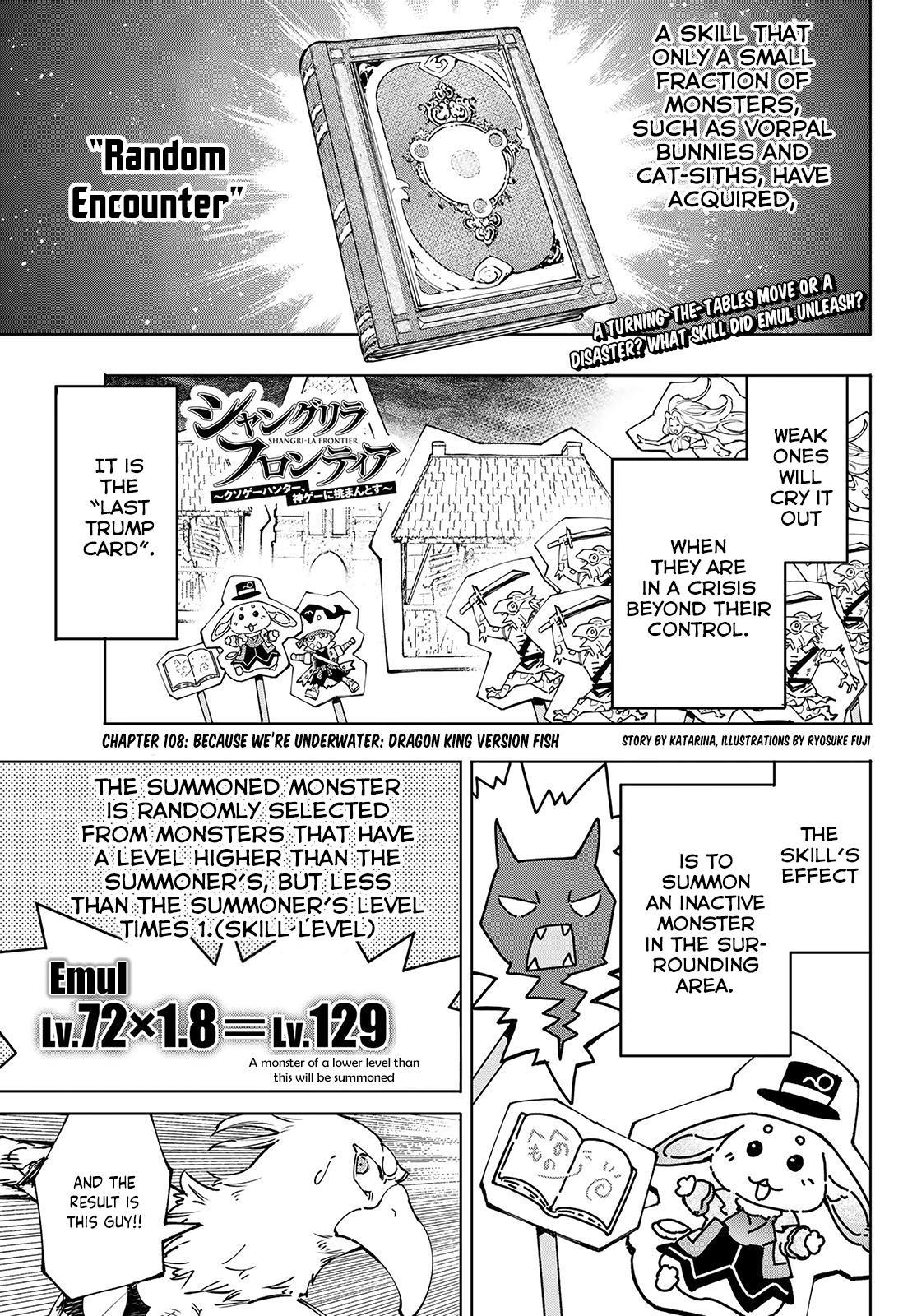 Shangri-La Frontier raw Chap 108 - Next Chap 109