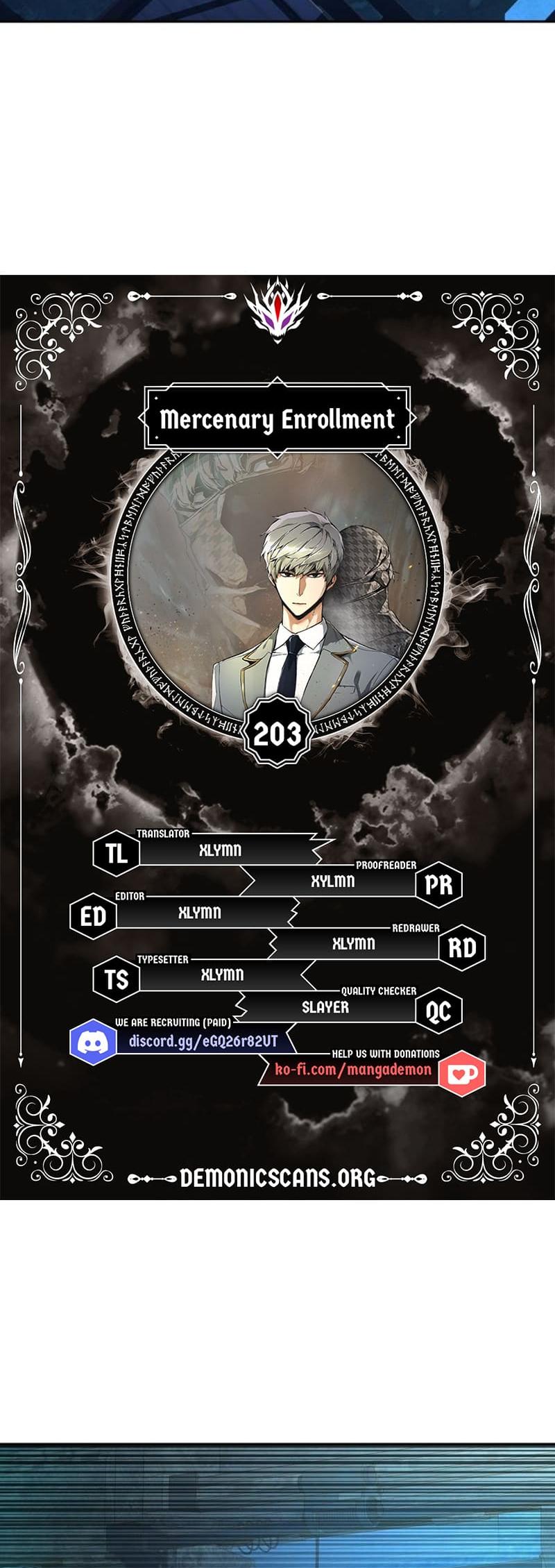 Mercenary Enrollment Chap 203 - Next Chap 204