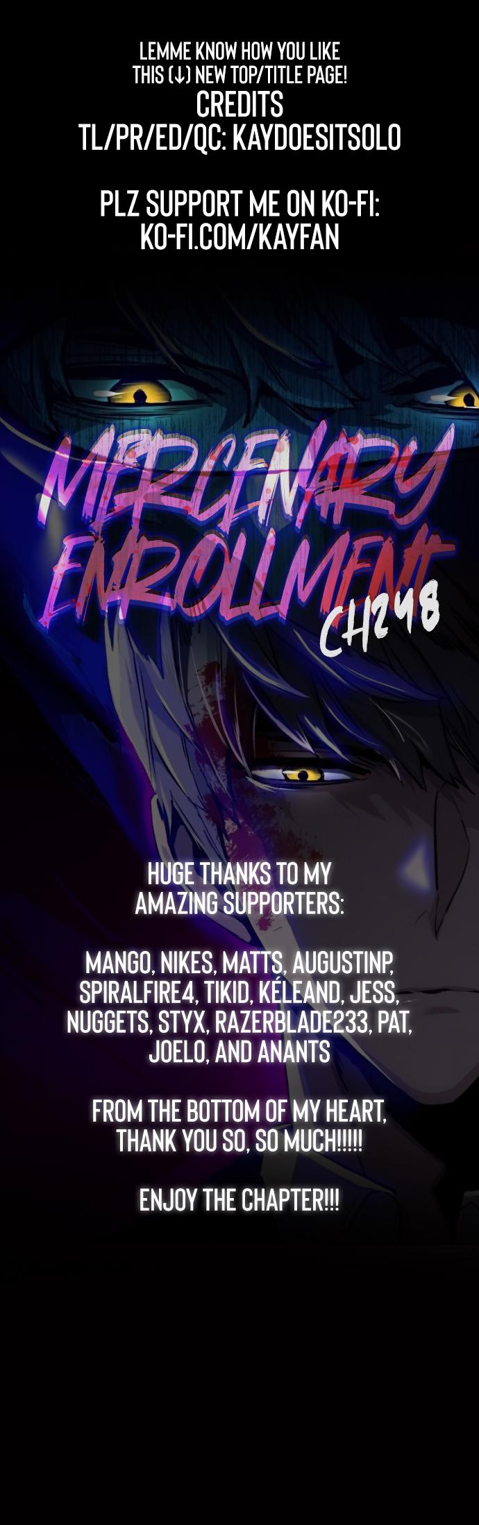 Mercenary Enrollment Chap 248 - Next Chap 249