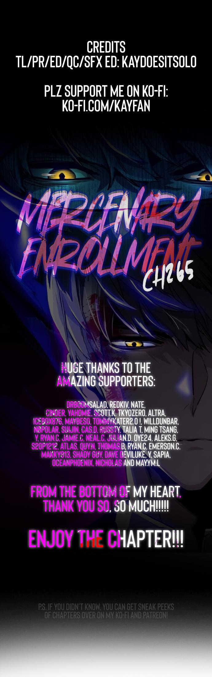 Mercenary Enrollment Chap 265 - Next Chap 266