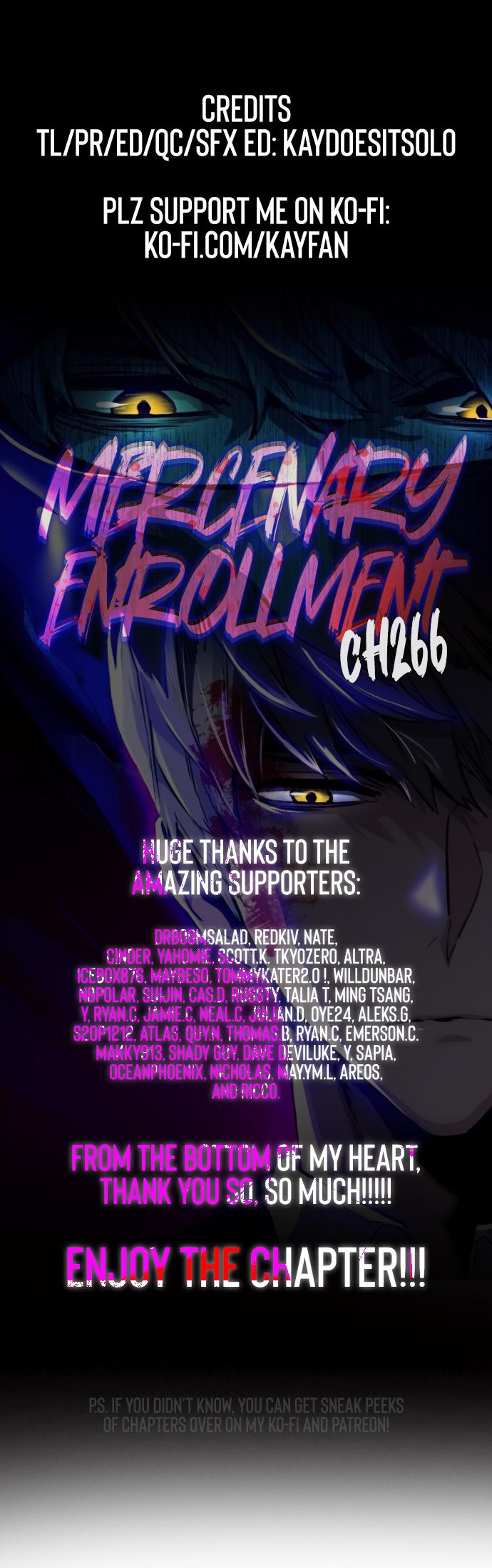 Mercenary Enrollment Chap 266 - Next Chap 267