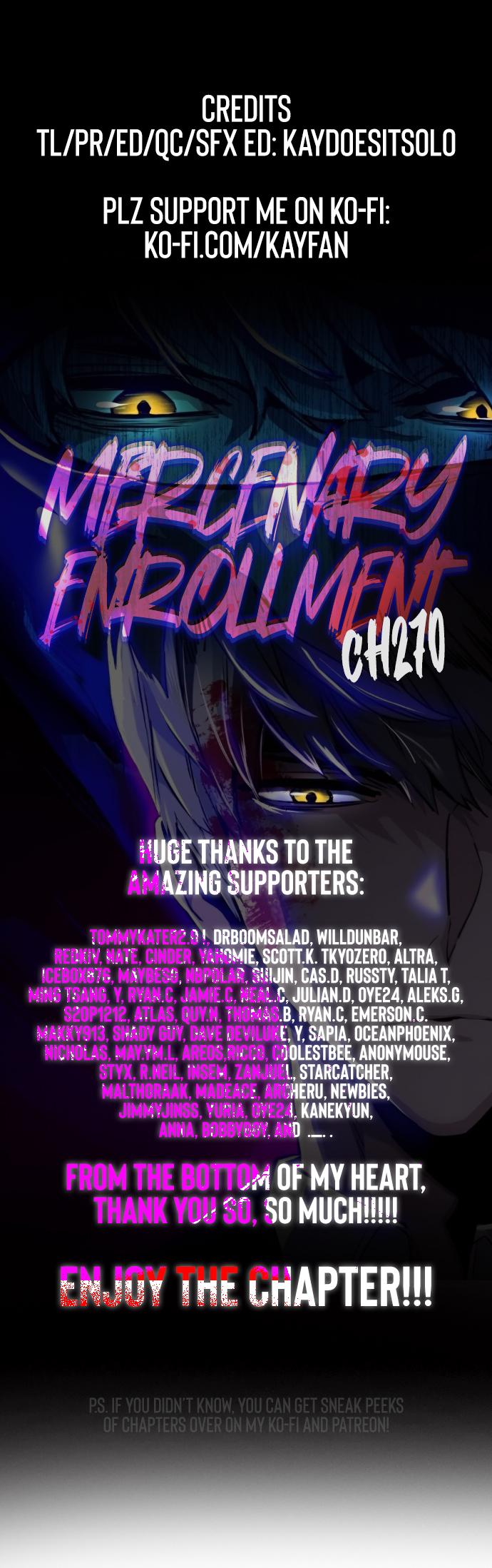 Mercenary Enrollment Chap 270 - Next Chap 271