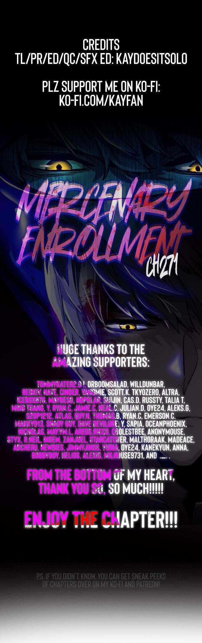 Mercenary Enrollment Chap 271 - Next Chap 272