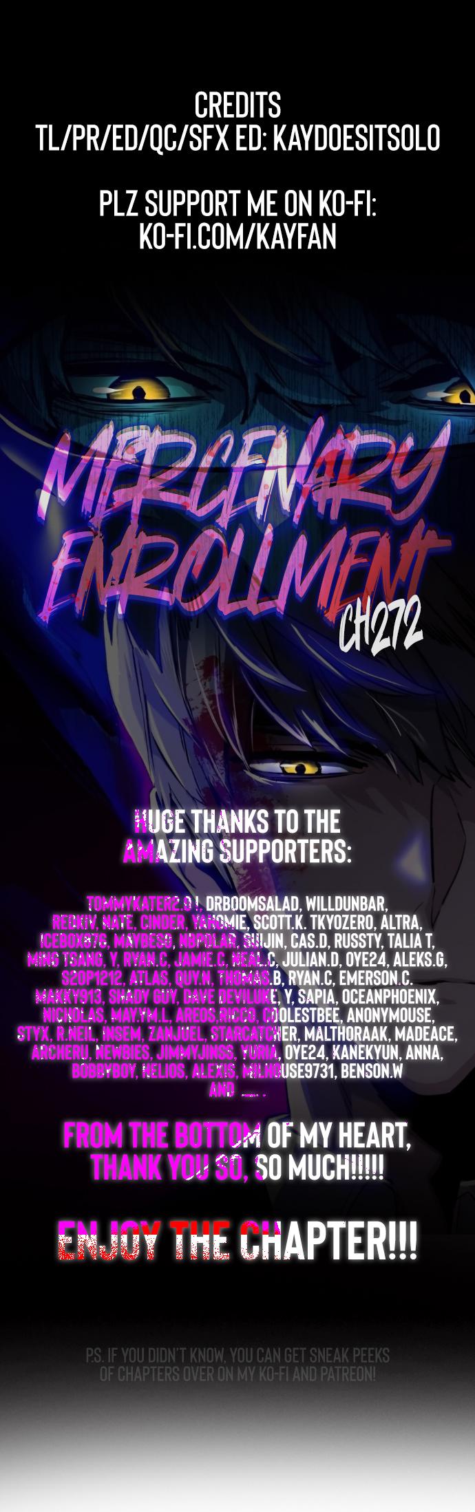 Mercenary Enrollment Chap 272 - Next Chap 273