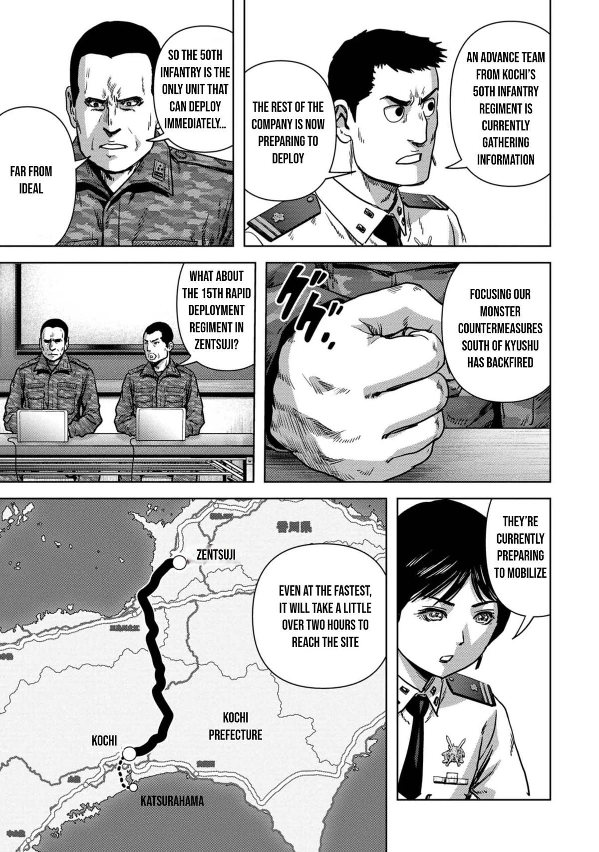 Kaijuu Jieitai Chap 32 - Next Chap 33