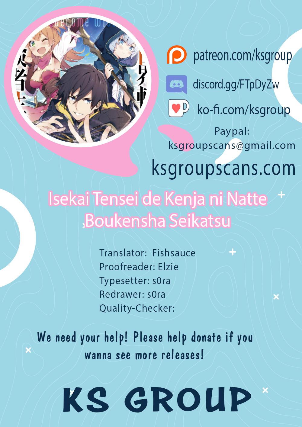 Isekai Tensei de Kenja ni Natte Boukensha Seikatsu: Mahou Kairyou de Isekai Saikyou Chap 16 - Next Chap 17