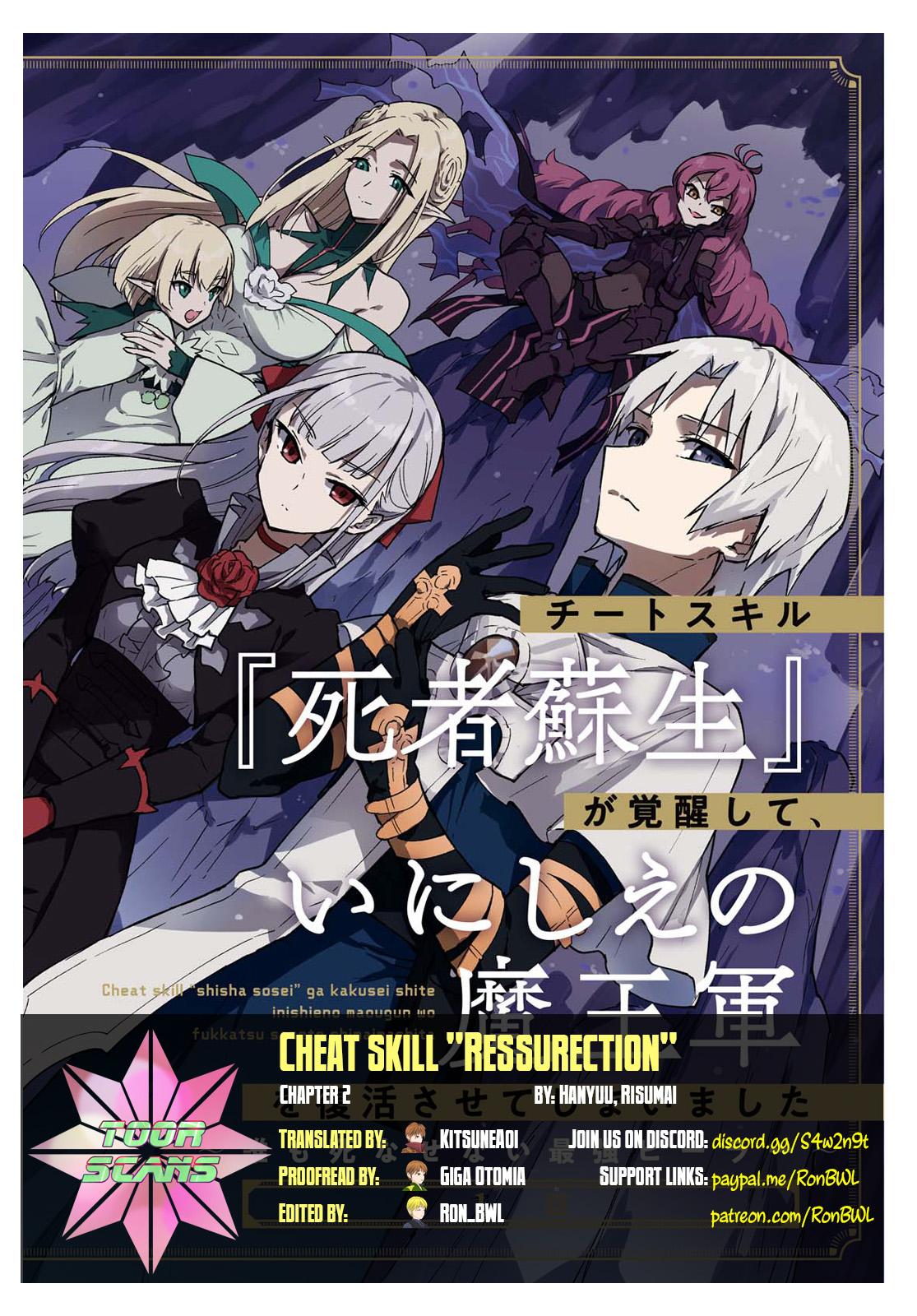 Cheat Skill Shisha Sosei ga Kakusei shite, Inishie no Maougun wo Fukkatsu Sasete Shimaimashita: Daremo Shinasenai Saikyou Healer Chap 2 - Next Chap 3