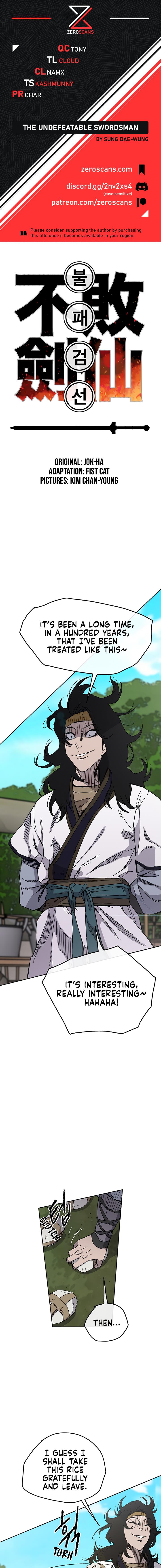 The Undefeatable Swordsman Chap 17 - Next Chap 18