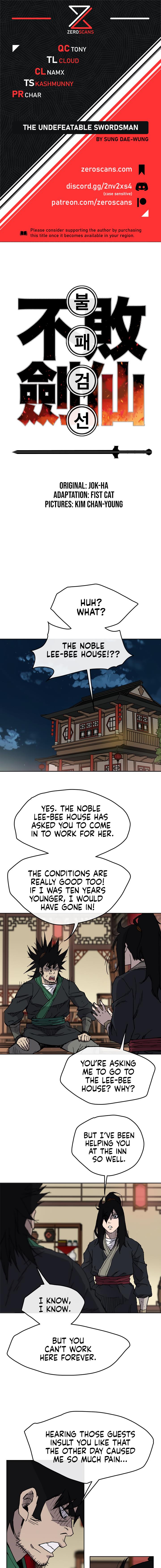 The Undefeatable Swordsman Chap 14 - Next Chap 15