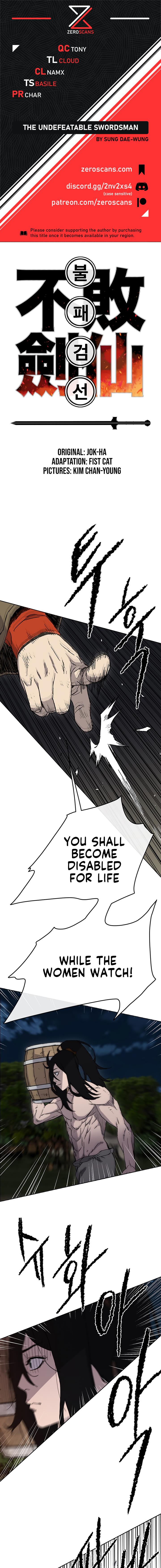The Undefeatable Swordsman Chap 15 - Next Chap 16