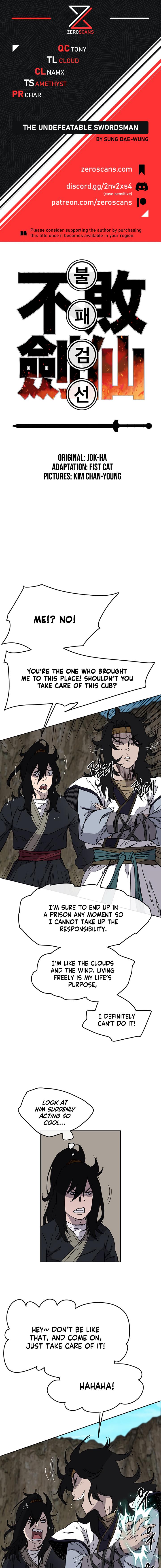 The Undefeatable Swordsman Chap 16 - Next Chap 17