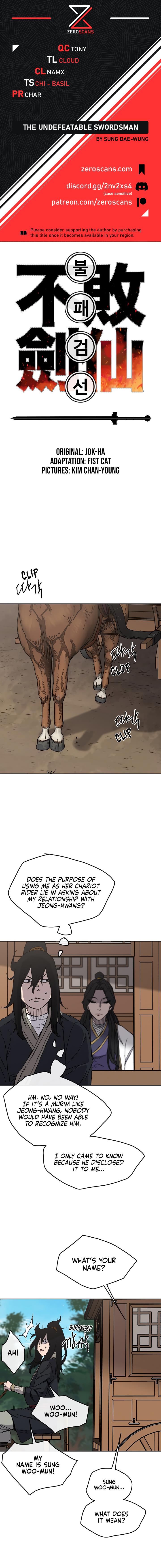 The Undefeatable Swordsman Chap 18 - Next Chap 19