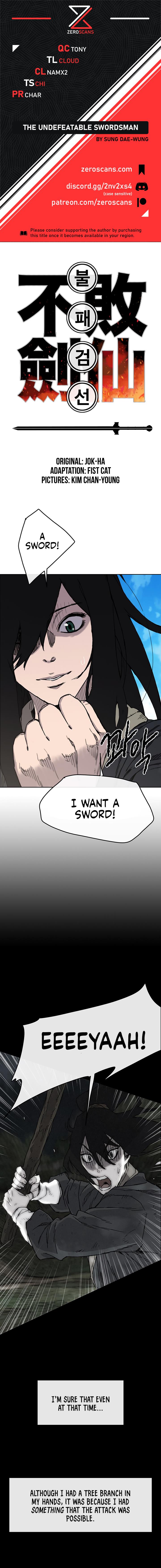 The Undefeatable Swordsman Chap 10 - Next Chap 11