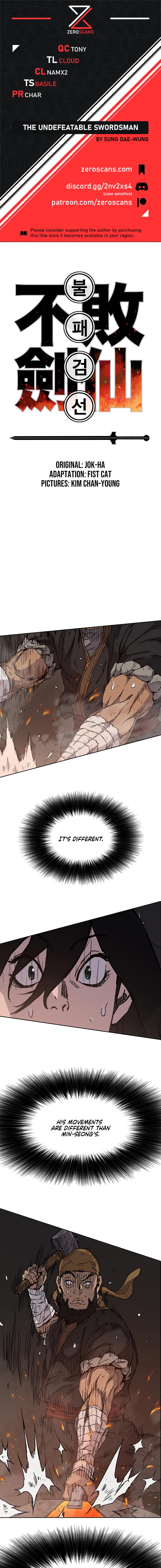 The Undefeatable Swordsman Chap 11 - Next Chap 12