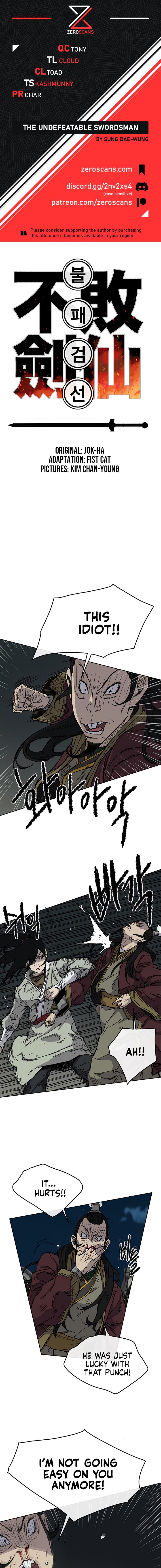 The Undefeatable Swordsman Chap 12 - Next Chap 13