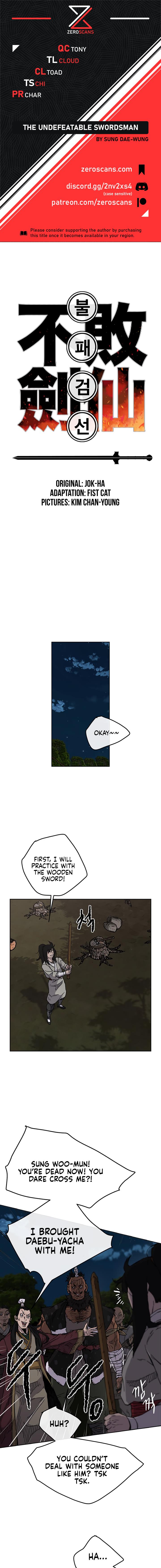 The Undefeatable Swordsman Chap 13 - Next Chap 14