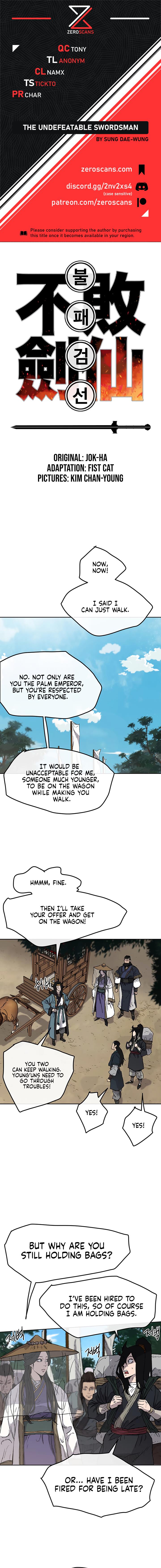 The Undefeatable Swordsman Chap 24 - Next Chap 25