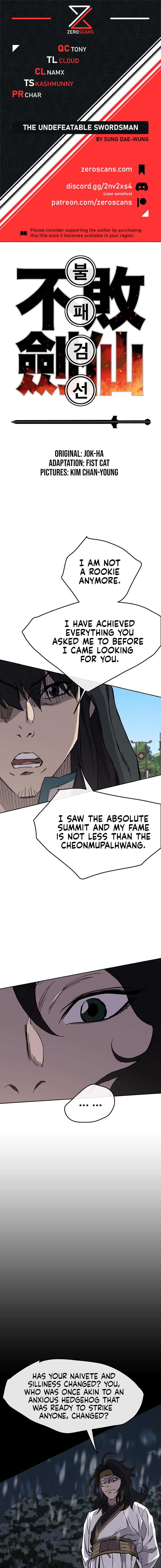 The Undefeatable Swordsman Chap 20 - Next Chap 21