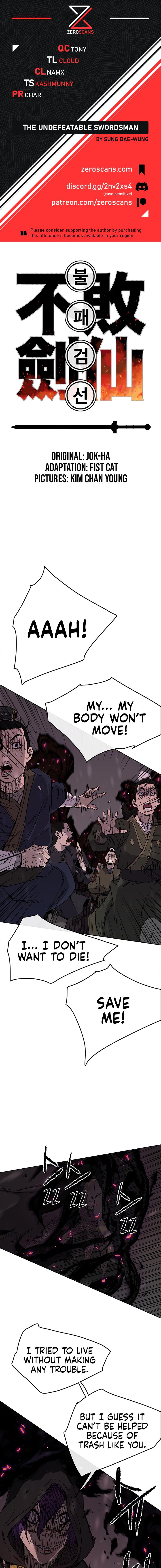 The Undefeatable Swordsman Chap 21 - Next Chap 22