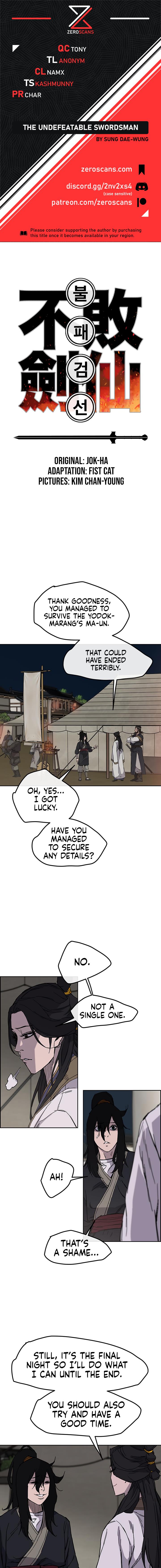 The Undefeatable Swordsman Chap 22 - Next Chap 23