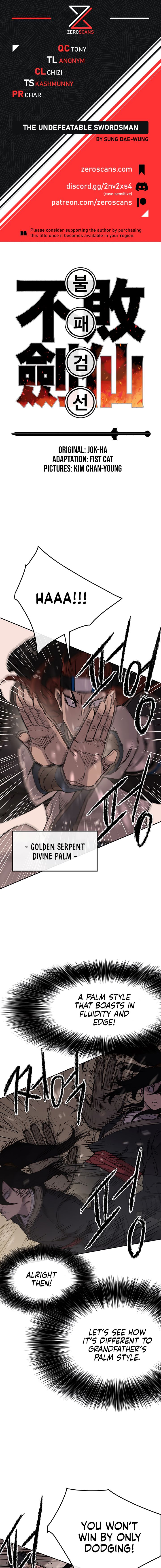 The Undefeatable Swordsman Chap 37 - Next Chap 38