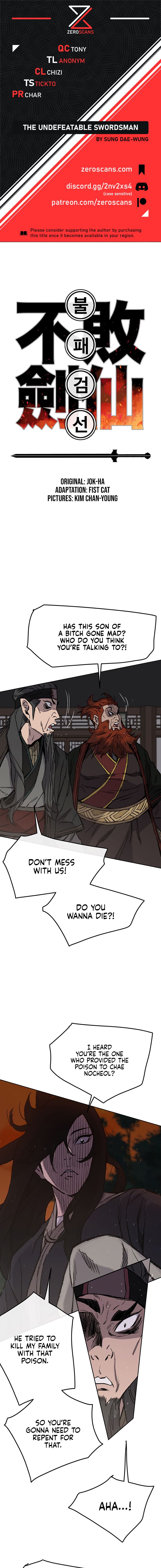 The Undefeatable Swordsman Chap 35 - Next Chap 36