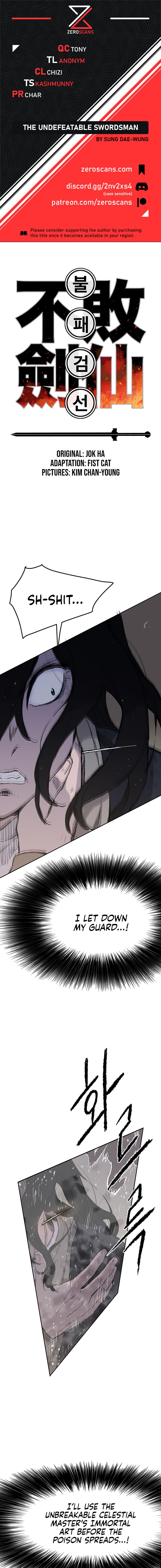 The Undefeatable Swordsman Chap 36 - Next Chap 37