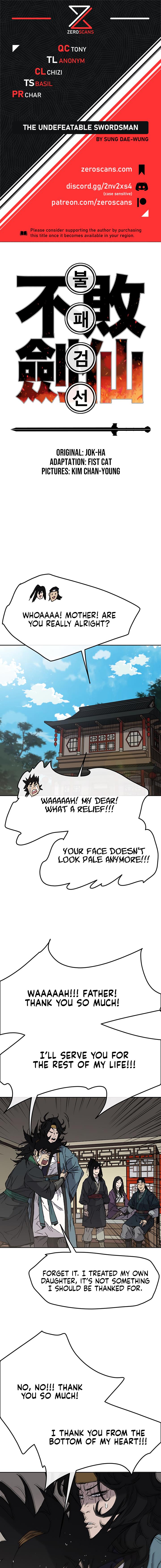The Undefeatable Swordsman Chap 32 - Next Chap 33