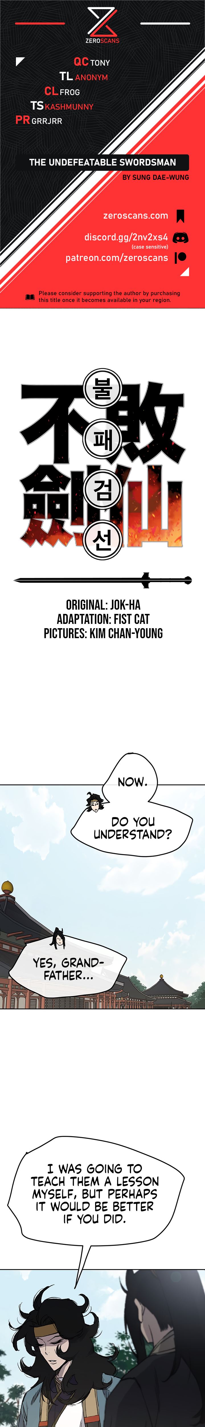 The Undefeatable Swordsman Chap 44 - Next Chap 45