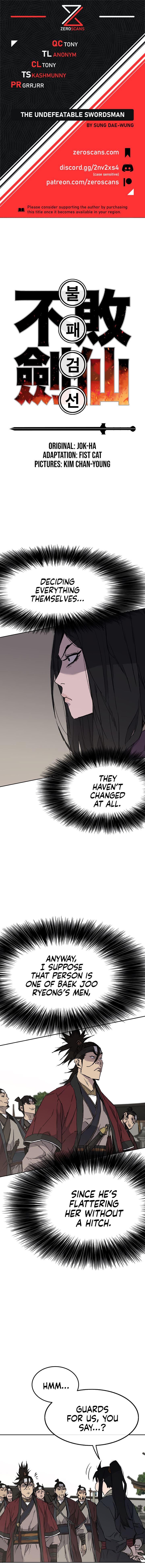 The Undefeatable Swordsman Chap 45 - Next Chap 46