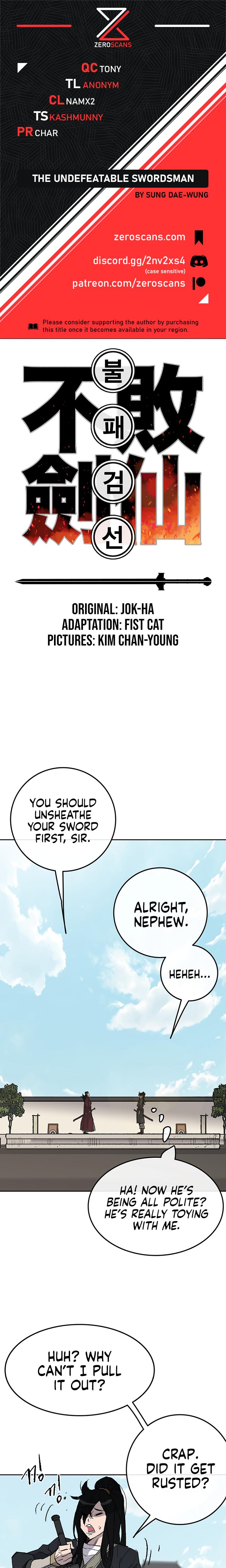 The Undefeatable Swordsman Chap 48 - Next Chap 49