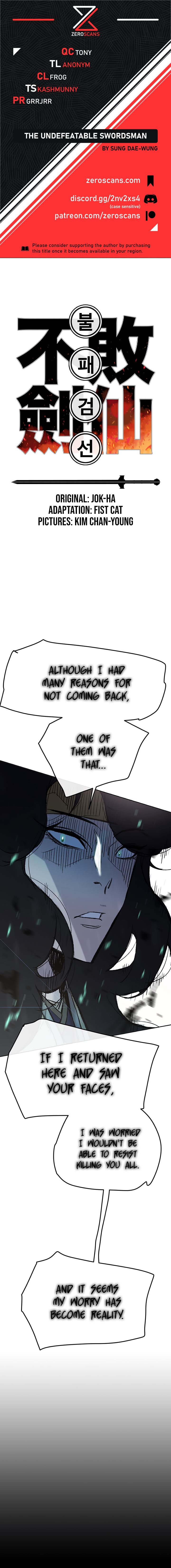 The Undefeatable Swordsman Chap 43 - Next Chap 44