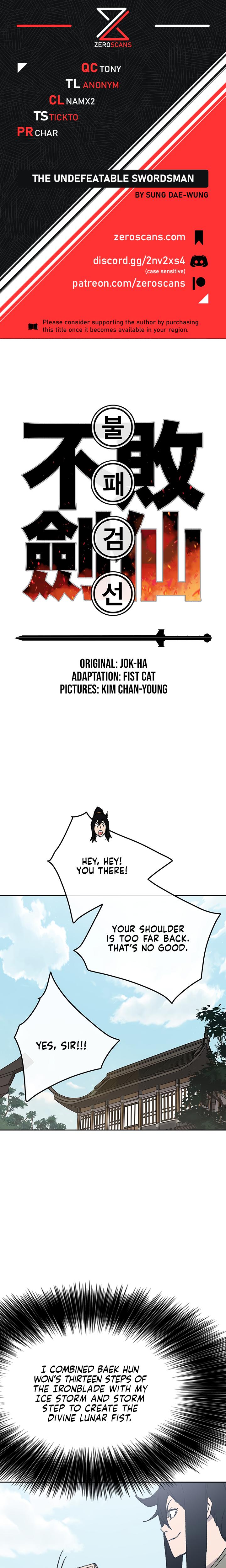 The Undefeatable Swordsman Chap 50 - Next Chap 51