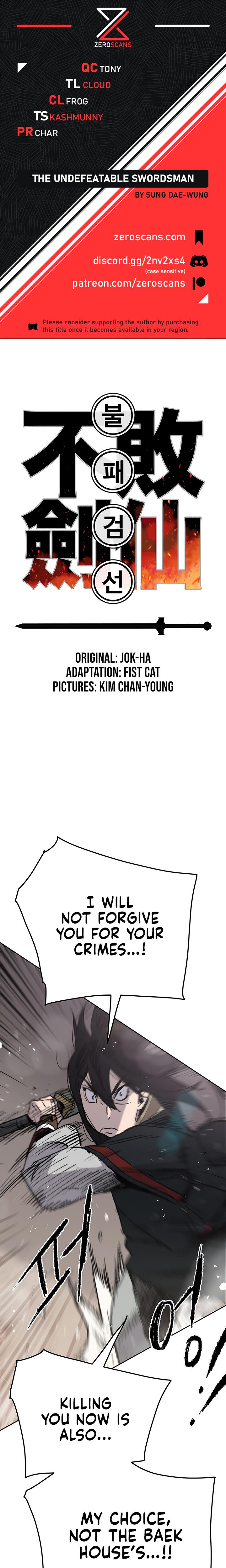 The Undefeatable Swordsman Chap 69 - Next Chap 70