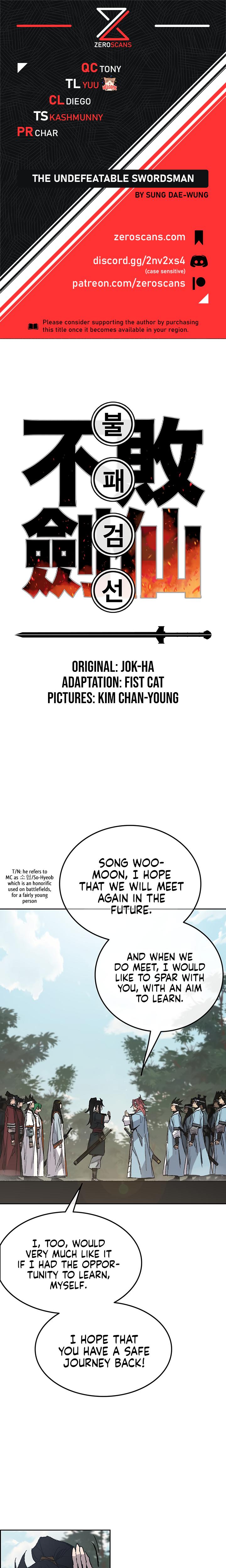 The Undefeatable Swordsman Chap 72 - Next Chap 73