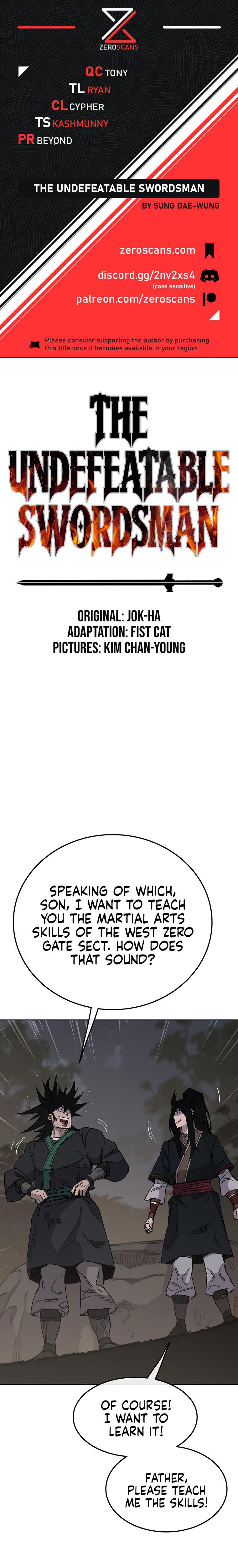 The Undefeatable Swordsman Chap 86 - Next Chap 87