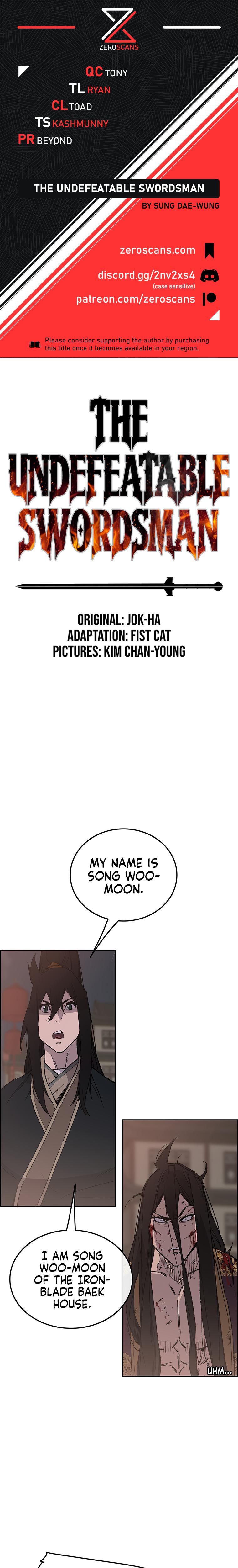 The Undefeatable Swordsman Chap 88 - Next Chap 89