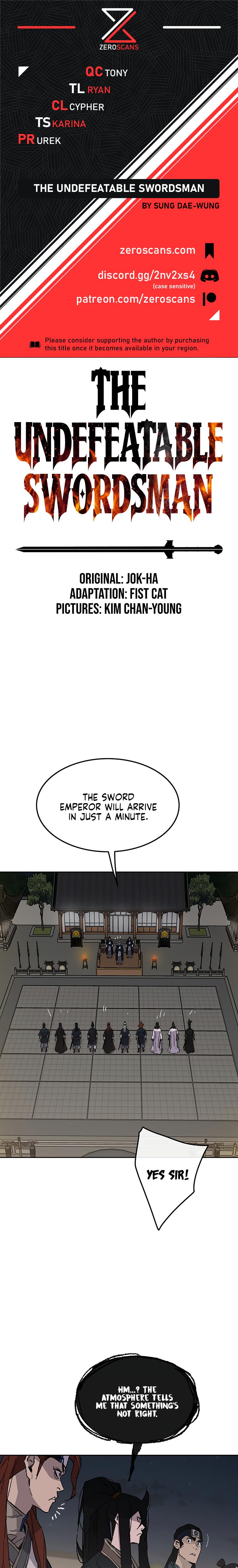 The Undefeatable Swordsman Chap 96 - Next Chap 97