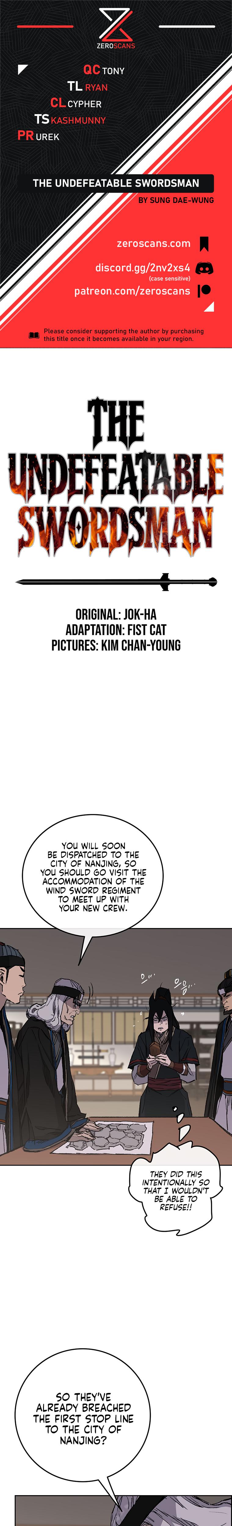 The Undefeatable Swordsman Chap 98 - Next Chap 99