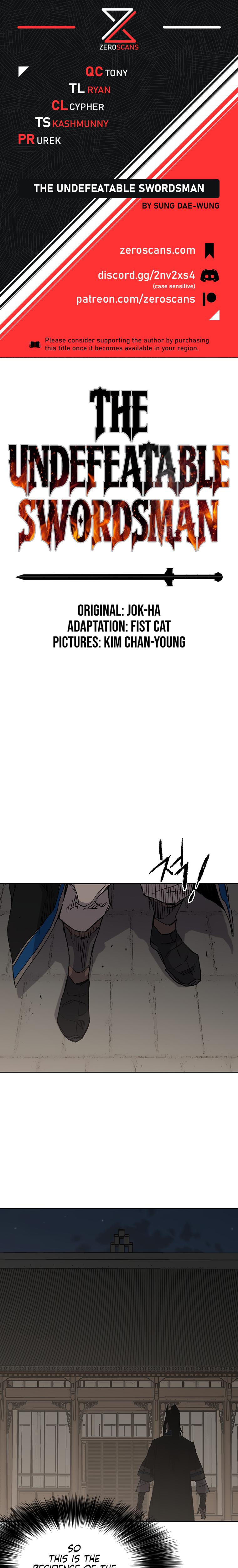 The Undefeatable Swordsman Chap 99 - Next Chap 100