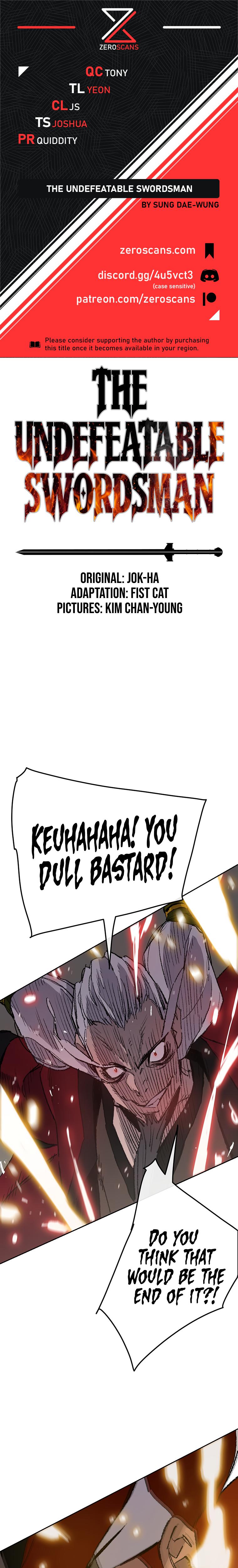 The Undefeatable Swordsman Chap 109 - Next Chap 110
