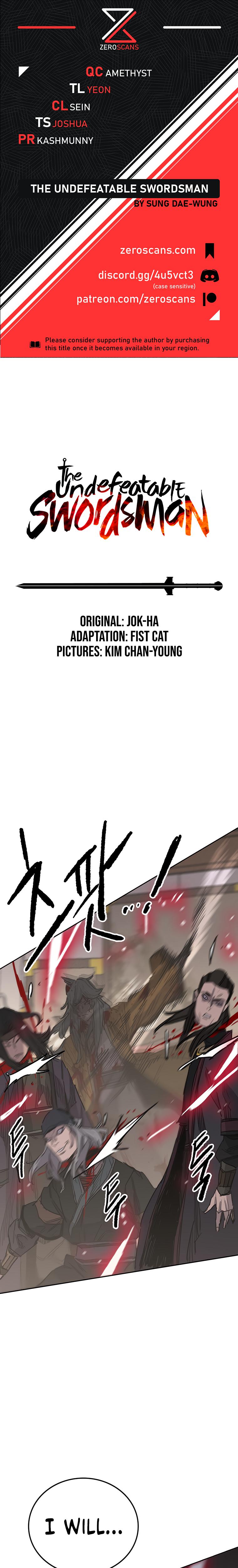 The Undefeatable Swordsman Chap 143 - Next Chap 144